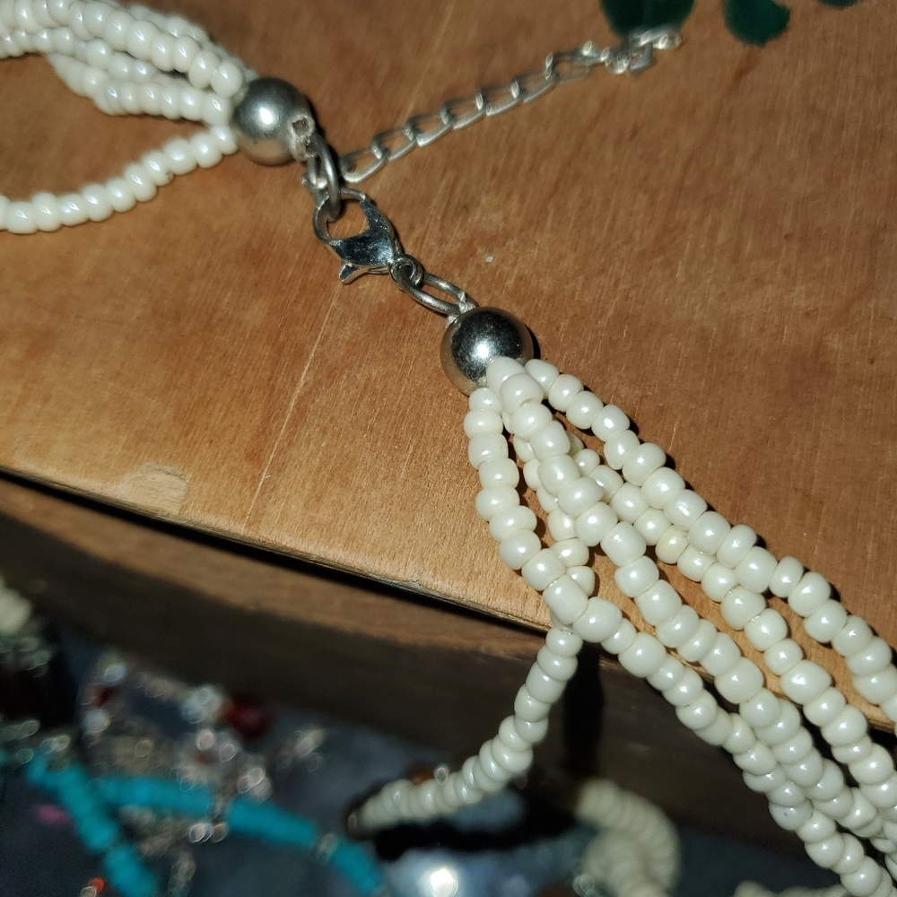Turquoise & Bone Necklace - Picture 5 of 5